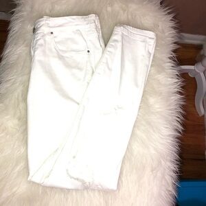 BULLHEAD Midrise Skinniest Ankle White Jeans Sz 28